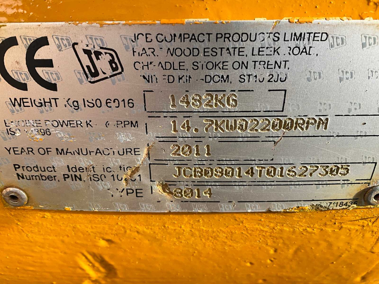 Mini pelle 2011 JCB 8014 CTS MINI EXCAVATOR: photos 15