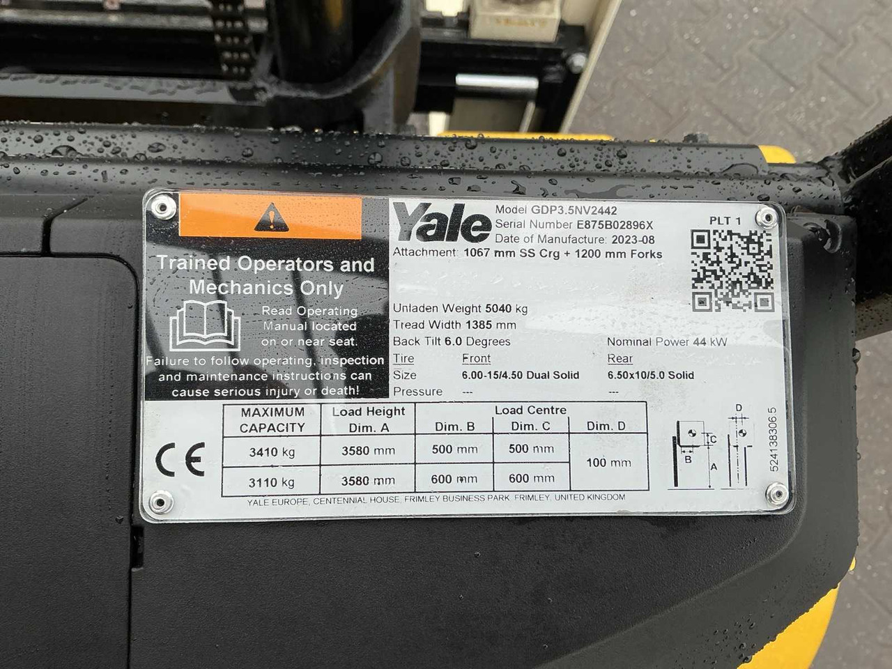 Chariot élévateur 2023 YALE GDP 3.5N FORKLIFT: photos 18