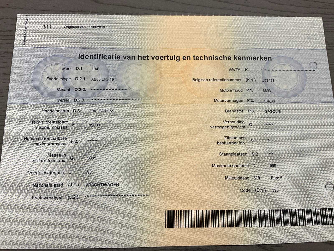 Camion 2010 DAF LF 55.250 - HYDRAULIC TAIL LIFT - 183000KM: photos 48 Camion 2010 DAF LF 55.250 - HYDRAULIC TAIL LIFT - 183000KM: photos 48