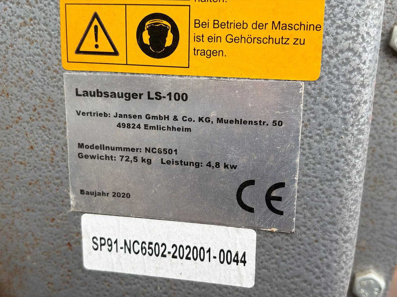 Matériel de jardinage Jansen LS-100 Bladzuiger: photos 8