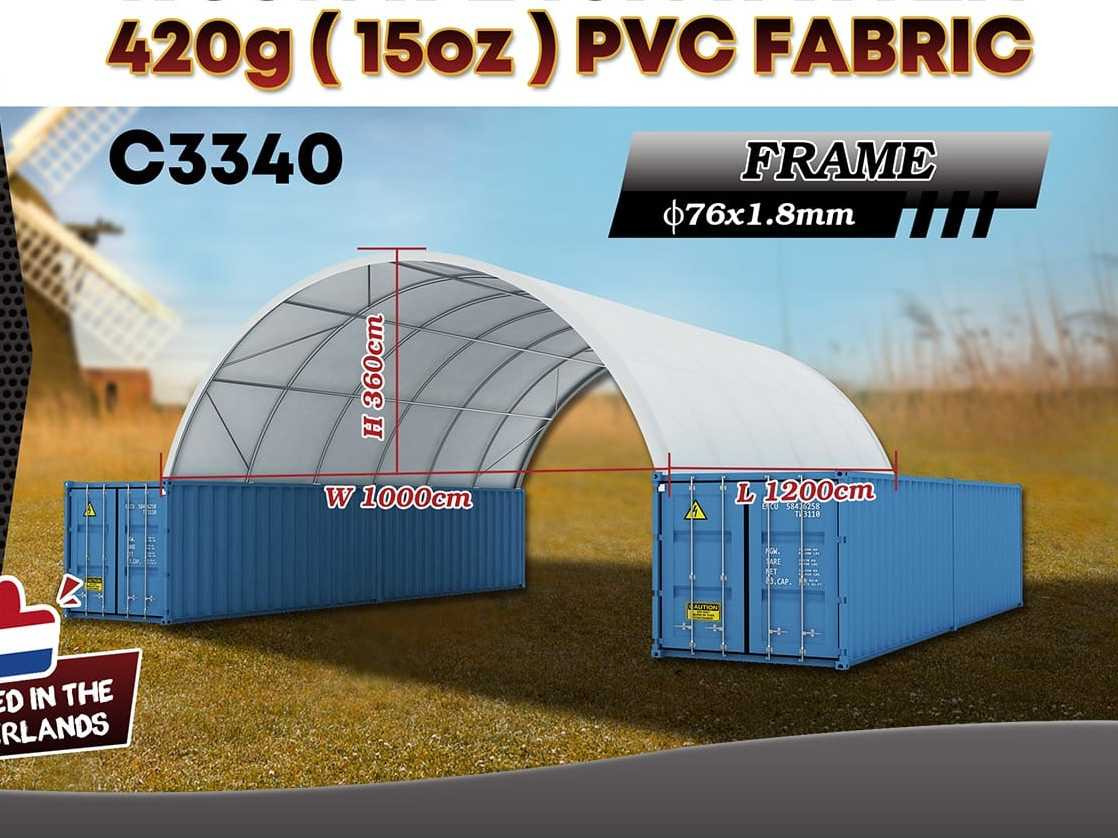 Rhino-Cross-Shelter C3340 - 12x10x3,6 m - Cuve de stockage: photos 2 Rhino-Cross-Shelter C3340 - 12x10x3,6 m - Cuve de stockage: photos 2