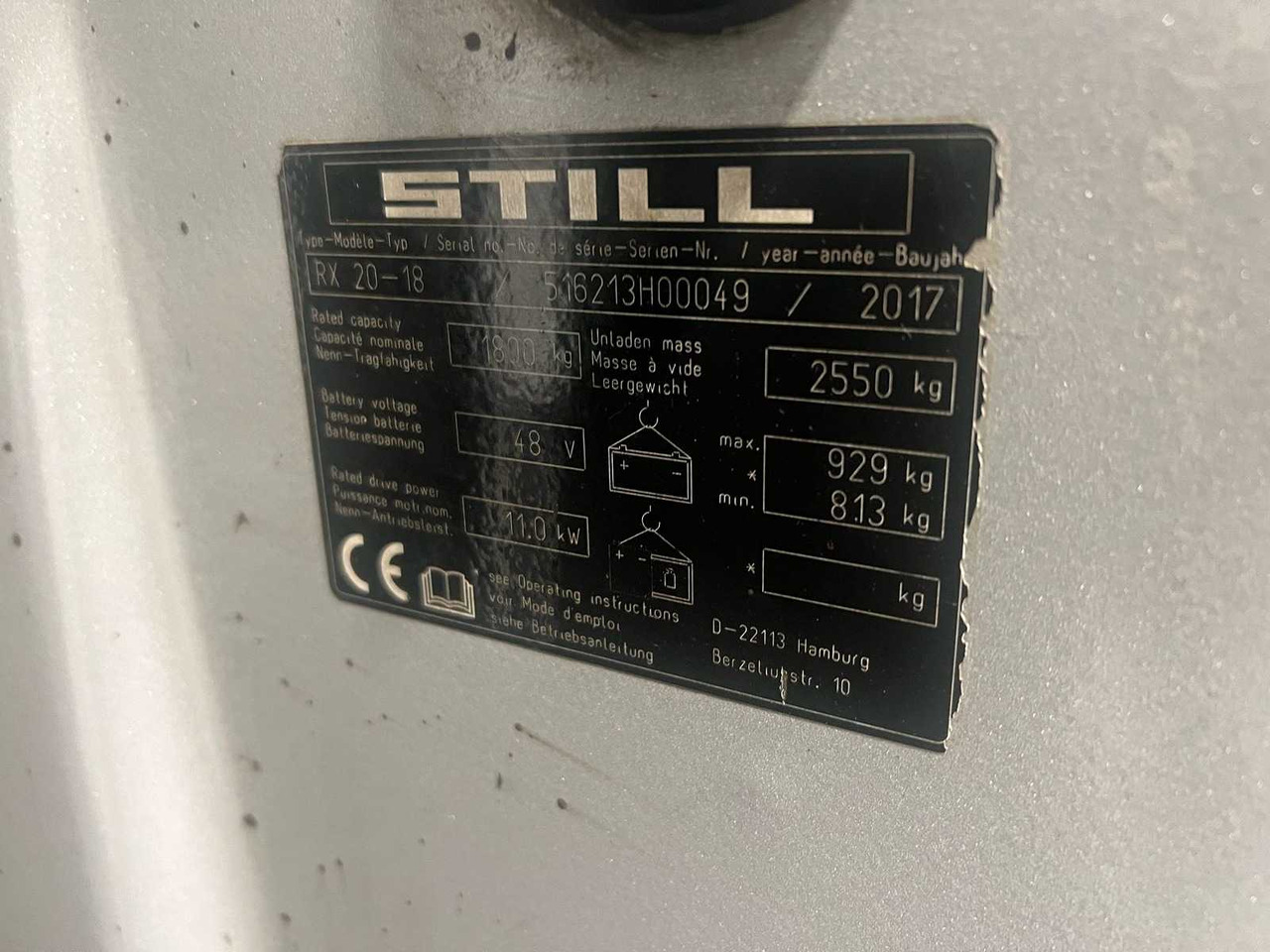 STILL - 2017 - RX 20-18 - FORKLIFT - Chariot élévateur: photos 5 STILL - 2017 - RX 20-18 - FORKLIFT - Chariot élévateur: photos 5