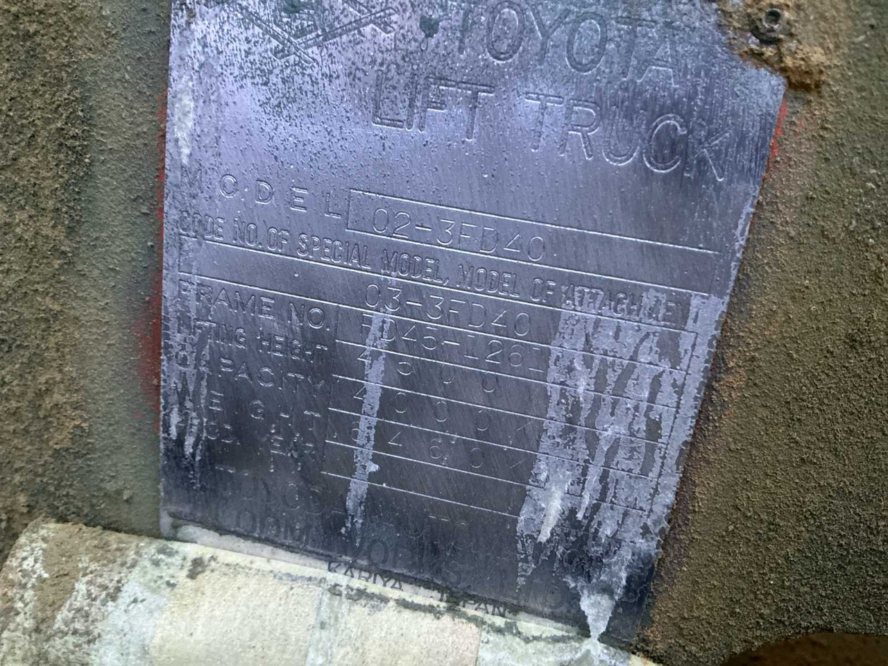 Chariot élévateur TOYOTA 02-3FD40 FORKLIFT: photos 17