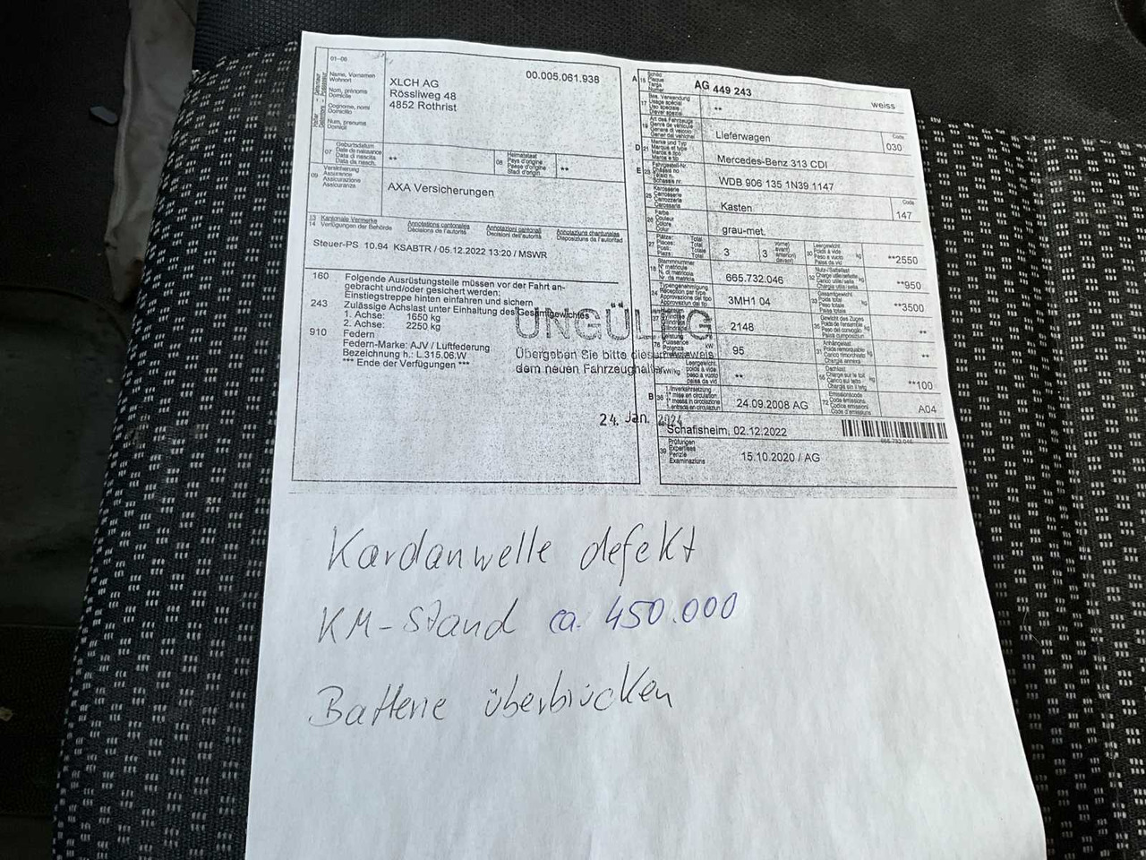 Véhicule utilitaire 2008 MERCEDES-BENZ 313 CDI VANS: photos 15 Véhicule utilitaire 2008 MERCEDES-BENZ 313 CDI VANS: photos 15