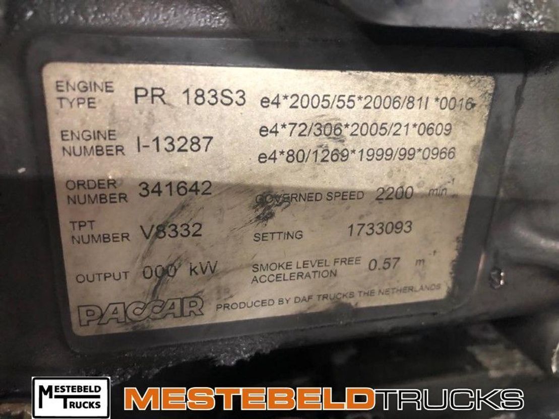 DAF Motor PR183 S3 - Moteur pour Camion: photos 3 DAF Motor PR183 S3 - Moteur pour Camion: photos 3