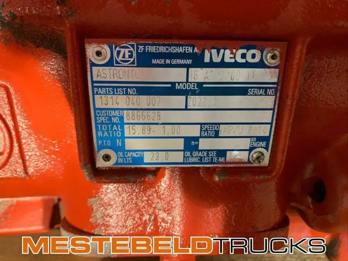 Iveco Versnellingsbak 16 AS 2200 IT - Boîte de vitesse et pièces pour Camion: photos 4 Iveco Versnellingsbak 16 AS 2200 IT - Boîte de vitesse et pièces pour Camion: photos 4
