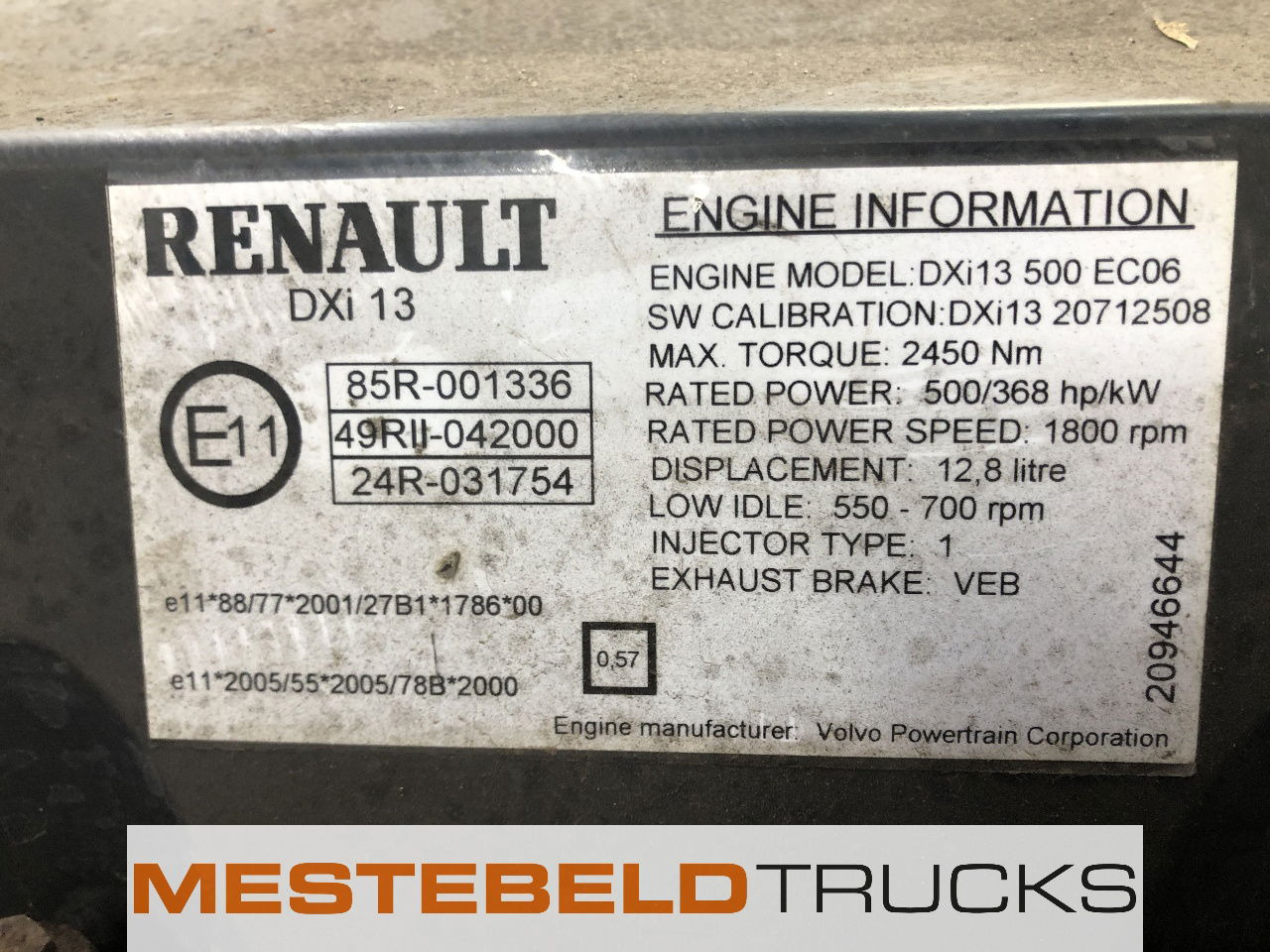 Renault Motor DXI13 EC 06  - Moteur pour Camion: photos 5 Renault Motor DXI13 EC 06  - Moteur pour Camion: photos 5