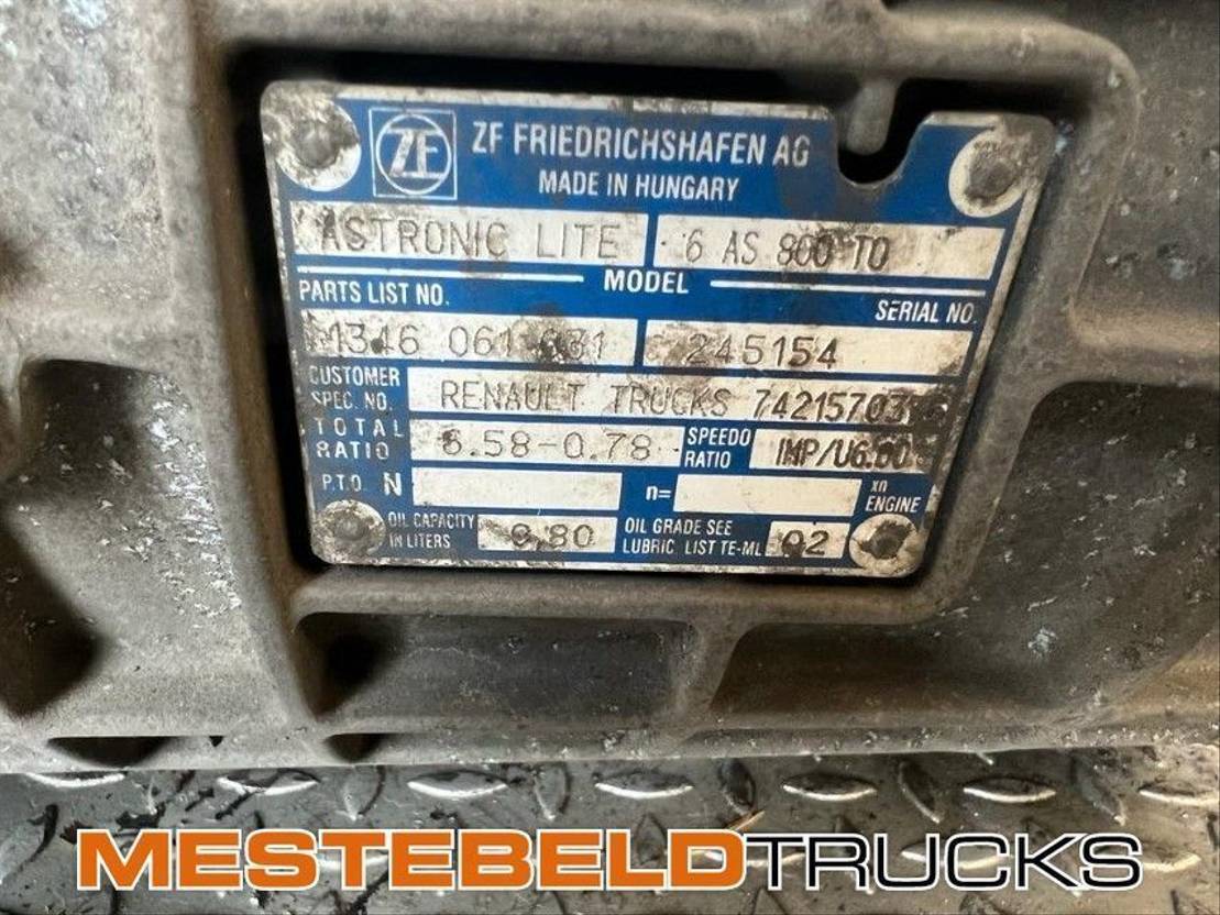 Renault Versnellingsbak 6 AS 800 TO - Boîte de vitesse pour Camion: photos 3 Renault Versnellingsbak 6 AS 800 TO - Boîte de vitesse pour Camion: photos 3