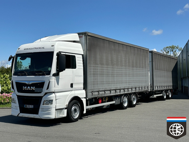 MAN TGX 26.480 RETARDER - NIGHT A/C - 130M3 COMBINATION - Camion à rideaux coulissants: photos 1 MAN TGX 26.480 RETARDER - NIGHT A/C - 130M3 COMBINATION - Camion à rideaux coulissants: photos 1