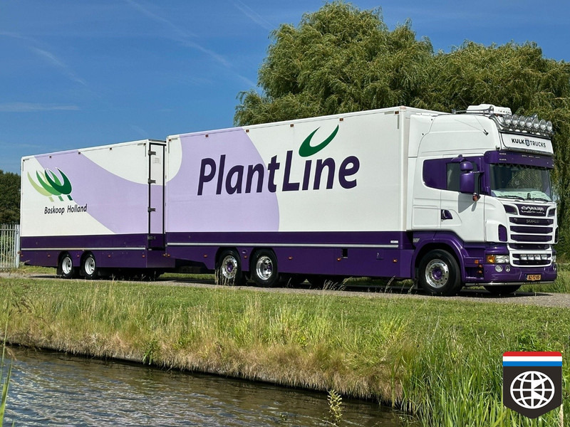 Scania R 500 B 6X2*4 PLANTS COMBI - FULL AIR - RETARDER - 2X TAILLIFT - SPECIAL INTERIOR - CONCOURSTAAT - Camion frigorifique: photos 1 Scania R 500 B 6X2*4 PLANTS COMBI - FULL AIR - RETARDER - 2X TAILLIFT - SPECIAL INTERIOR - CONCOURSTAAT - Camion frigorifique: photos 1