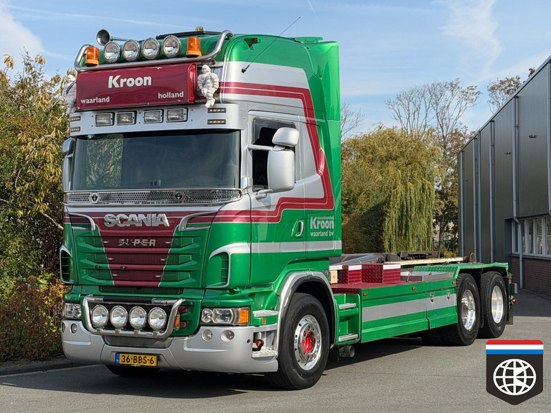 Scania R620 25 T HOOKLIFT / HOLLAND TRUCK / HOOK-CRANE HYDRAULIC - Camion ampliroll: photos 1 Scania R620 25 T HOOKLIFT / HOLLAND TRUCK / HOOK-CRANE HYDRAULIC - Camion ampliroll: photos 1