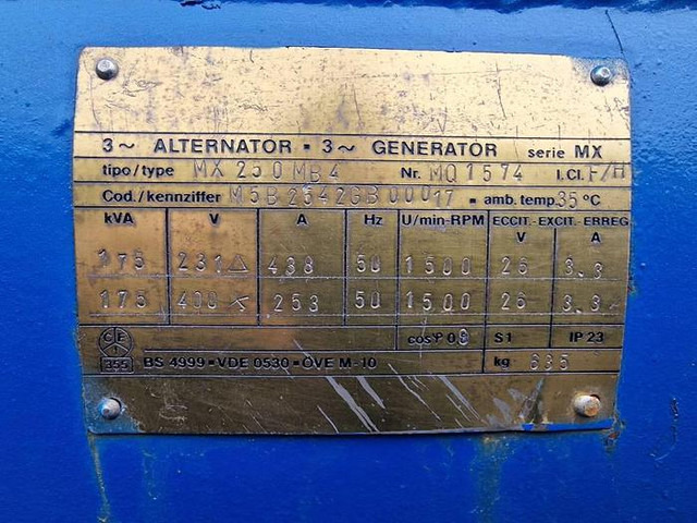 Groupe électrogène DAF 1160 Generator MX 250 MB4: photos 10 Groupe électrogène DAF 1160 Generator MX 250 MB4: photos 10