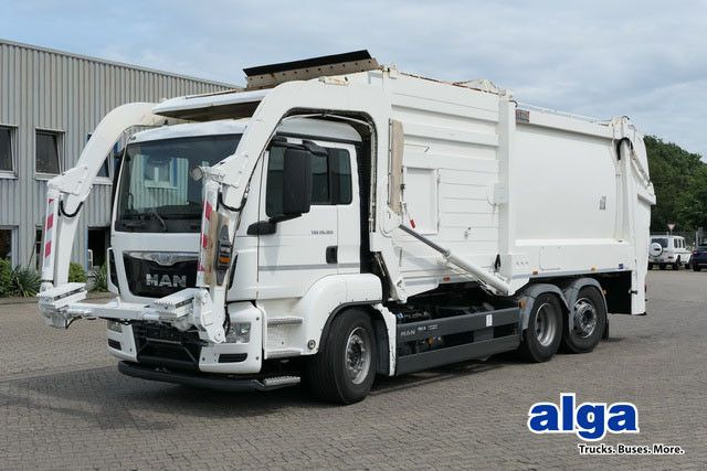 MAN 26.320 TGS BL 6x2, Überkopflader/Frontlader, AC MAN 26.320 TGS BL 6x2, Überkopflader/Frontlader, AC - Benne à ordures ménagères: photos 1 MAN 26.320 TGS BL 6x2, Überkopflader/Frontlader, AC MAN 26.320 TGS BL 6x2, Überkopflader/Frontlader, AC - Benne à ordures ménagères: photos 1