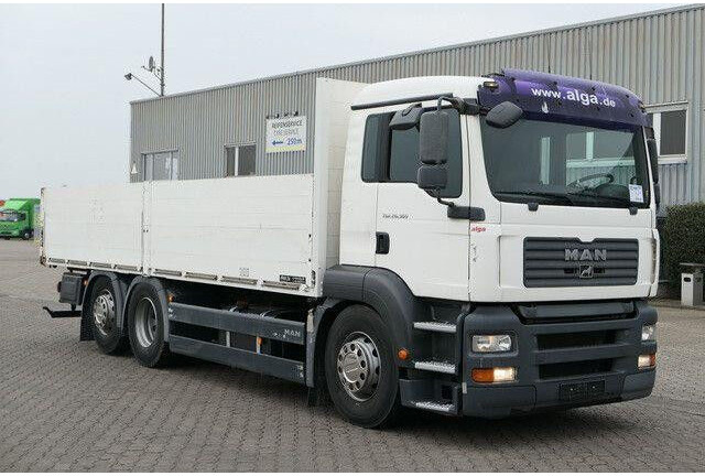 MAN 26.360 TGA LL 6x2, Vollluft, Klima, 3. Sitz, AHK - Camion plateau: photos 2 MAN 26.360 TGA LL 6x2, Vollluft, Klima, 3. Sitz, AHK - Camion plateau: photos 2