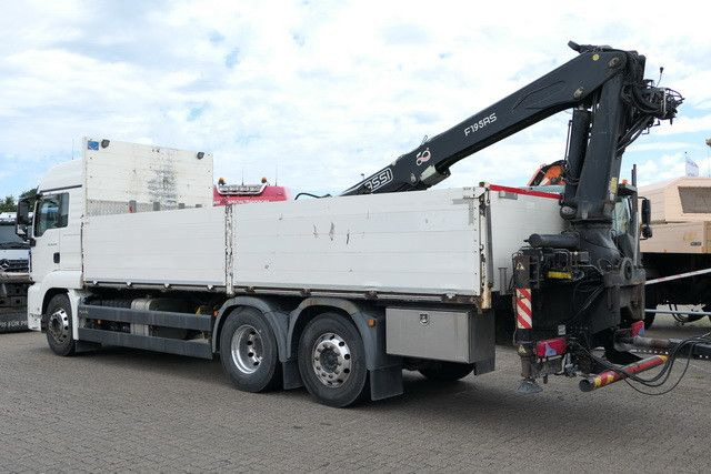 MAN 26.440 TGS LL 6x2, Kran Fassi F195AS.22, AHK, AC - Camion plateau, Camion grue: photos 3 MAN 26.440 TGS LL 6x2, Kran Fassi F195AS.22, AHK, AC - Camion plateau, Camion grue: photos 3