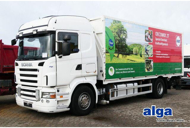 Scania R 420 4X2, Schwenkwand, LBW 2,0to., Retarder, AC - Camion fourgon: photos 1 Scania R 420 4X2, Schwenkwand, LBW 2,0to., Retarder, AC - Camion fourgon: photos 1