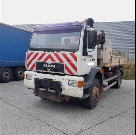 Camion municipal 4X4 avec grue et benne basculante MAN 19.264 - Camion benne, Camion grue: photos 1 Camion municipal 4X4 avec grue et benne basculante MAN 19.264 - Camion benne, Camion grue: photos 1