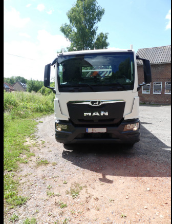Camion plateau ridelle avec grue MAN TGM18,250 (2022-3.278 km) - Camion plateau, Camion grue: photos 2 Camion plateau ridelle avec grue MAN TGM18,250 (2022-3.278 km) - Camion plateau, Camion grue: photos 2