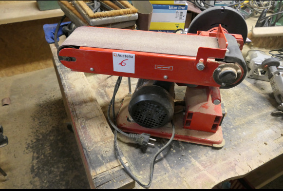 Ponceuse à bande + lapidaire Einhell TC-US 400 - Machine à bois: photos 1 Ponceuse à bande + lapidaire Einhell TC-US 400 - Machine à bois: photos 1