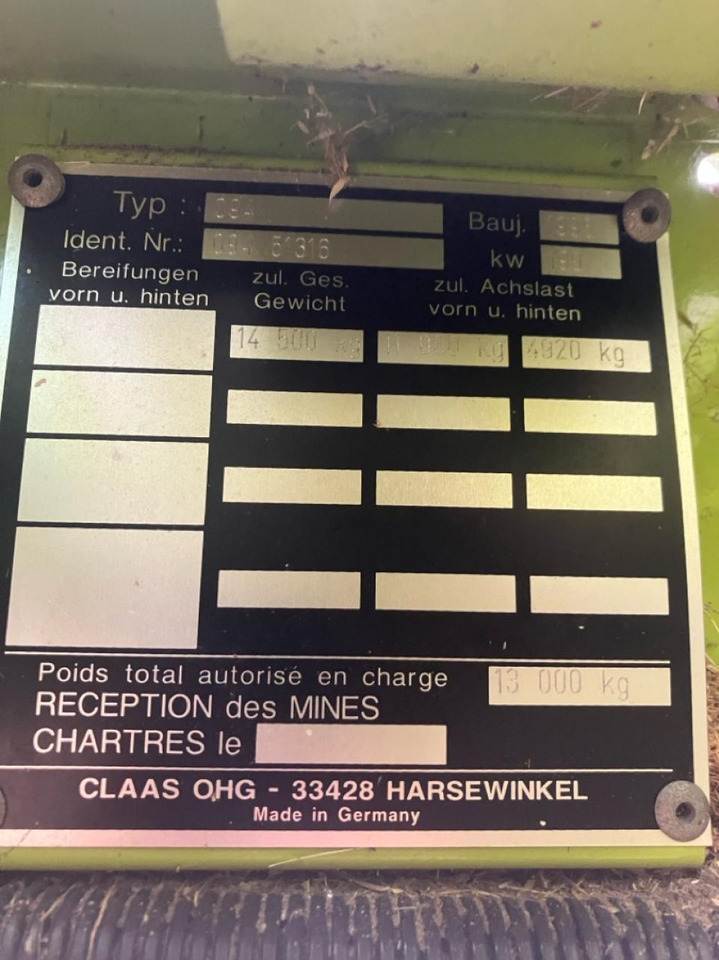 Moissonneuse-batteuse CLAAS Dominator 218 Mega: photos 10