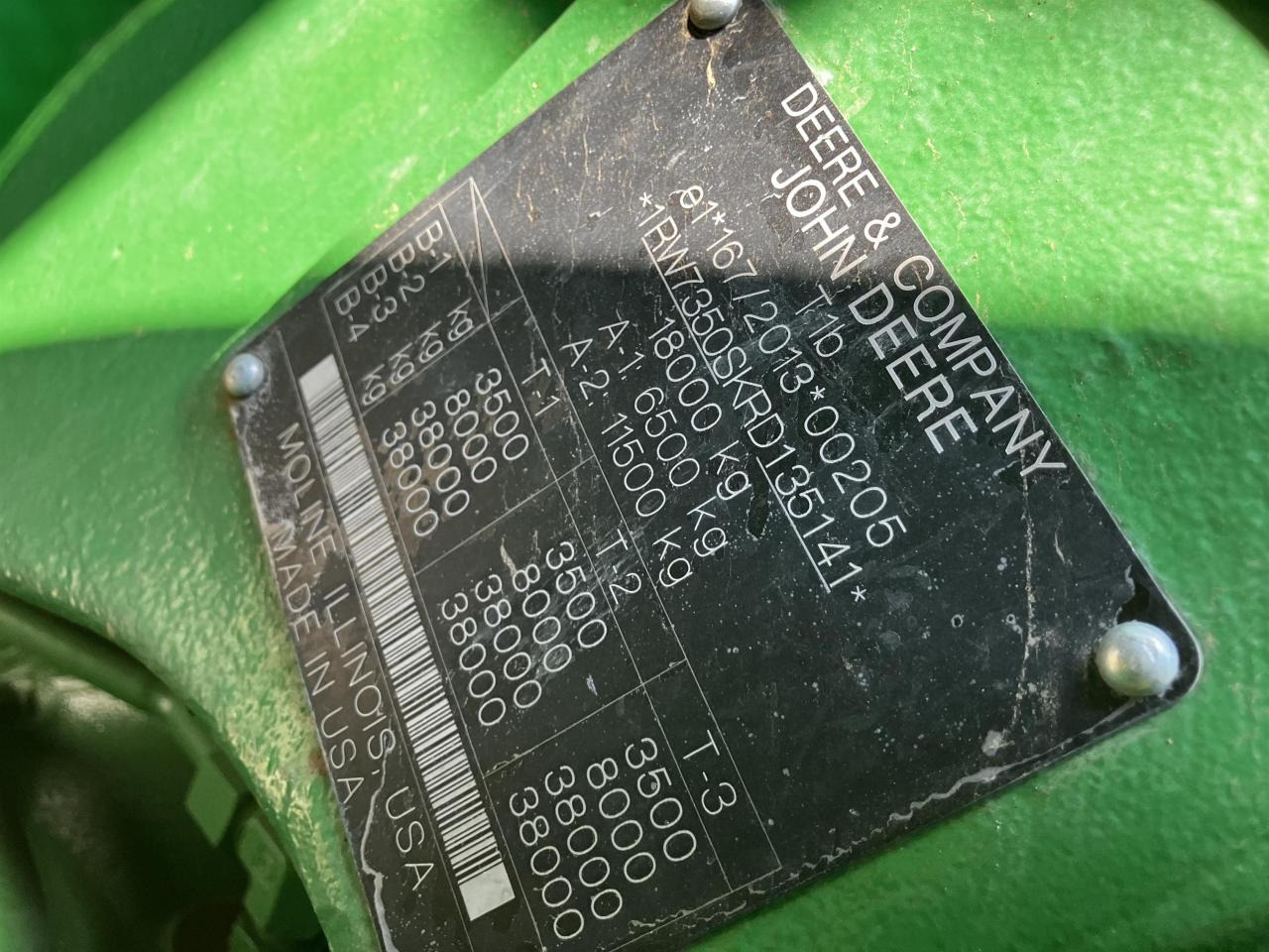 Tracteur agricole John Deere 7R 350: photos 14 Tracteur agricole John Deere 7R 350: photos 14