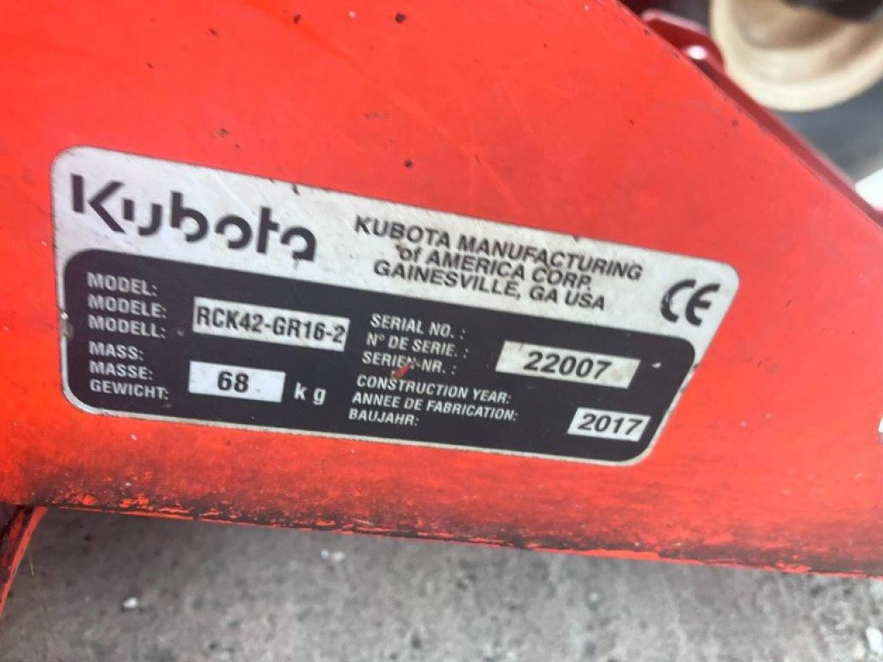 Kubota GR1600-ID-II - Motofaucheuse: photos 2 Kubota GR1600-ID-II - Motofaucheuse: photos 2
