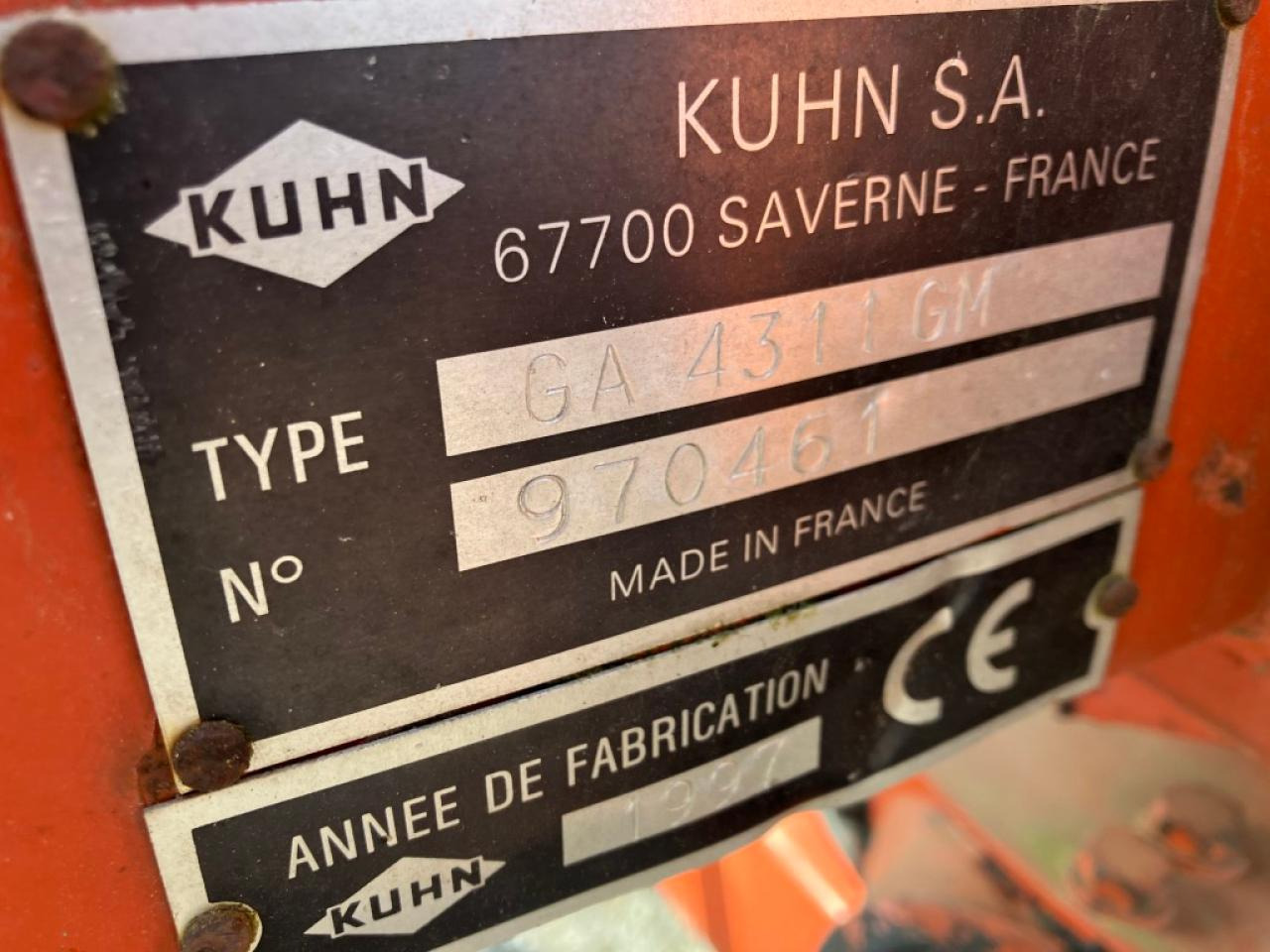 Kuhn GA 4311 GM - Faneuse: photos 3 Kuhn GA 4311 GM - Faneuse: photos 3
