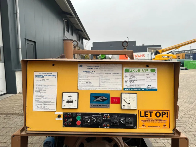 Groupe électrogène Alsthom V102 unelec 140 kVA generatorset ex Emergency Noodstroom Aggregaat: photos 10