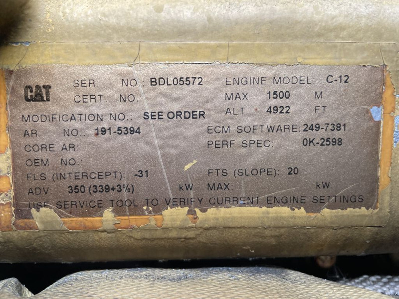 Groupe électrogène Caterpillar C12 Leroy Somer 400 kVA Silent generatorset: photos 11