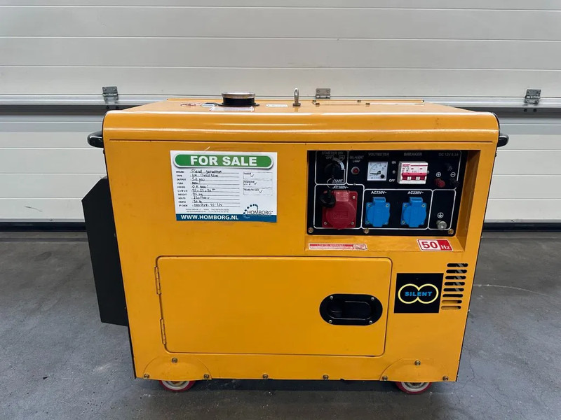 Diesel Diesel Generator UK-9500 5.5 kW 230 en 400 Volt Silent Diesel generator New ! - Groupe électrogène: photos 1 Diesel Diesel Generator UK-9500 5.5 kW 230 en 400 Volt Silent Diesel generator New ! - Groupe électrogène: photos 1