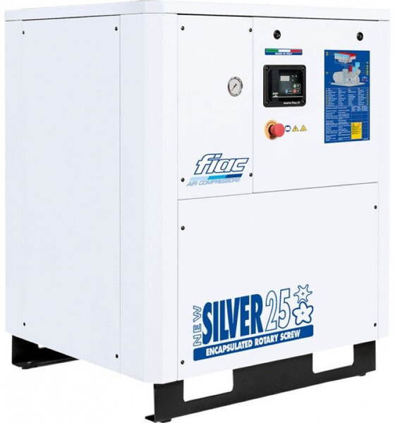 Fiac New Silver 25 Silent 18.5 kW 2500 L / min 10 Bar Elektrische Schroefcompressor - Compresseur d'air: photos 1 Fiac New Silver 25 Silent 18.5 kW 2500 L / min 10 Bar Elektrische Schroefcompressor - Compresseur d'air: photos 1