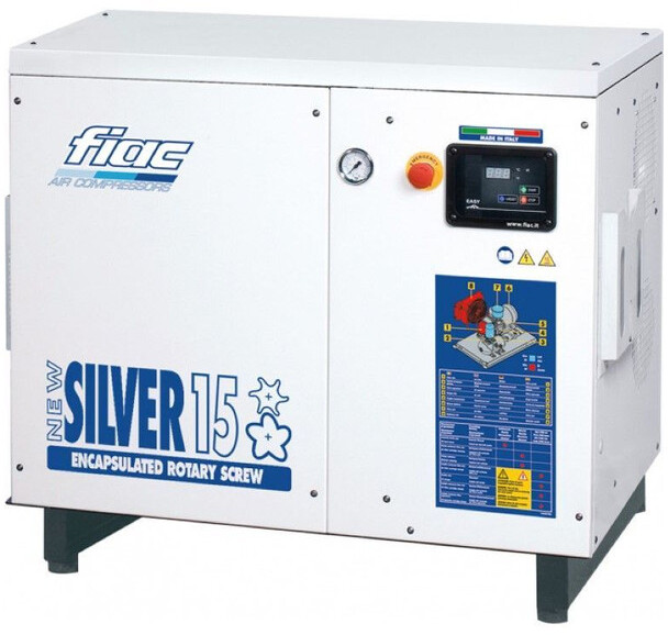 Fiac NewSilver 15 1430 L / min 11 kW 10 Bar Elektrische Schroefcompressor Nieuw ! - Compresseur d'air: photos 1 Fiac NewSilver 15 1430 L / min 11 kW 10 Bar Elektrische Schroefcompressor Nieuw ! - Compresseur d'air: photos 1