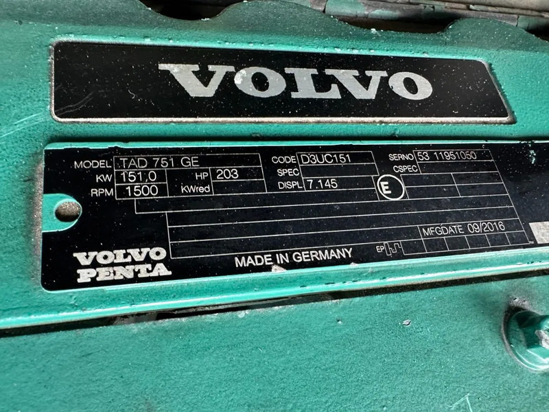 Groupe électrogène Volvo TAD 753 GE Bruno Leroy Somer 165 kVA Silent Rental generatorset: photos 10