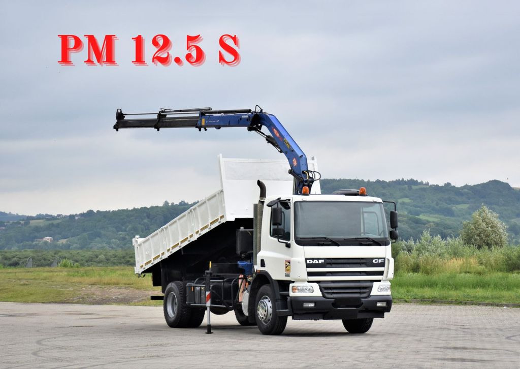 DAF CF 75.310 *Kipper 5,10 m + KRAN * TOPZUSTAND - Camion grue, Camion benne: photos 1 DAF CF 75.310 *Kipper 5,10 m + KRAN * TOPZUSTAND - Camion grue, Camion benne: photos 1