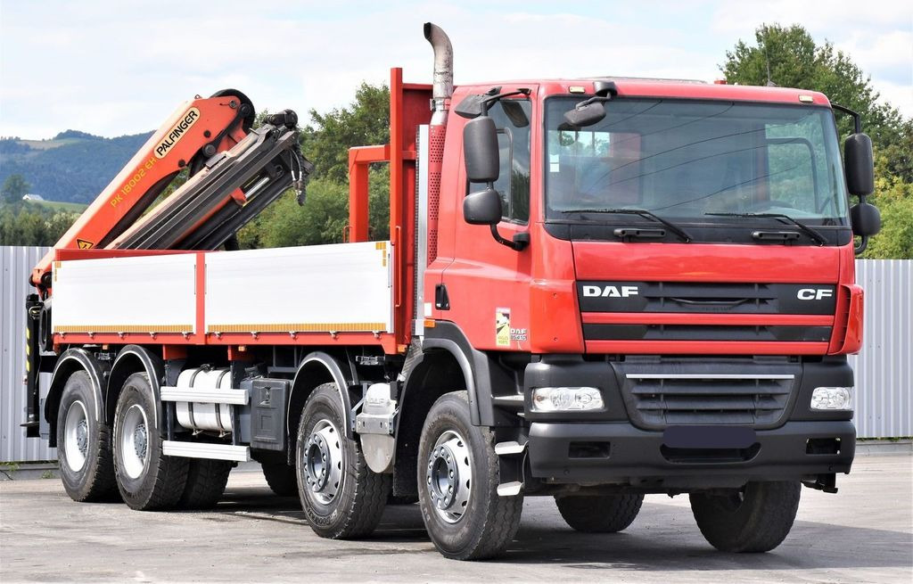 DAF CF 85.410 Pritsche 6,80m + KRAN / FUNK/8x4 - Camion grue: photos 4 DAF CF 85.410 Pritsche 6,80m + KRAN / FUNK/8x4 - Camion grue: photos 4