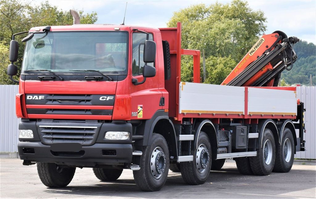 DAF CF 85.410 Pritsche 6,80m + KRAN / FUNK/8x4 - Camion grue: photos 3 DAF CF 85.410 Pritsche 6,80m + KRAN / FUNK/8x4 - Camion grue: photos 3