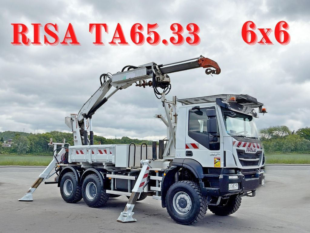 Iveco TRAKKER 360 * RUSA TA 65.33 + FUNK * 6x6 - Camion grue: photos 1 Iveco TRAKKER 360 * RUSA TA 65.33 + FUNK * 6x6 - Camion grue: photos 1