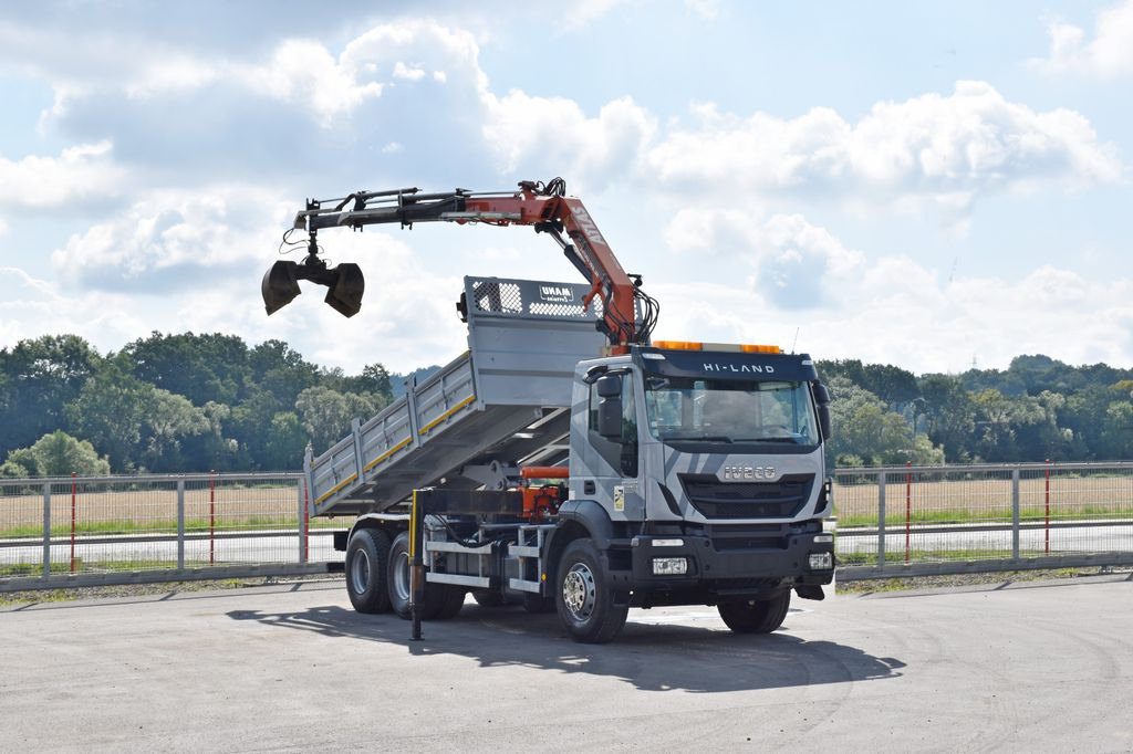 Iveco TRAKKER 410*Kipper 5,20m*ATLAS 165.2E * FUNK/6x4 - Camion grue, Camion benne: photos 2 Iveco TRAKKER 410*Kipper 5,20m*ATLAS 165.2E * FUNK/6x4 - Camion grue, Camion benne: photos 2