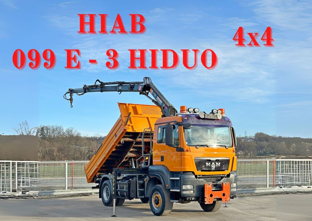 MAN TGS 18.360 * HIAB 099 E-3 HIDUO + FUNK *4x4 - Camion benne, Camion grue: photos 1 MAN TGS 18.360 * HIAB 099 E-3 HIDUO + FUNK *4x4 - Camion benne, Camion grue: photos 1