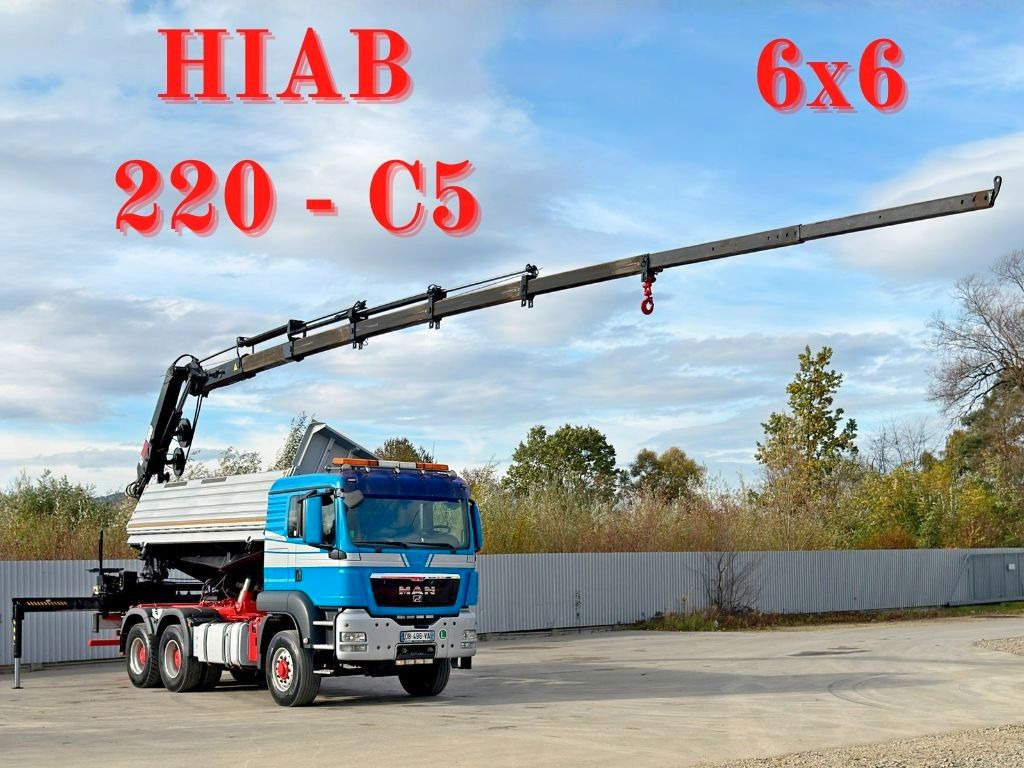 MAN TGS 26.480 * HIAB 220 - C5 + FUNK / 6x6 - Camion grue: photos 1 MAN TGS 26.480 * HIAB 220 - C5 + FUNK / 6x6 - Camion grue: photos 1