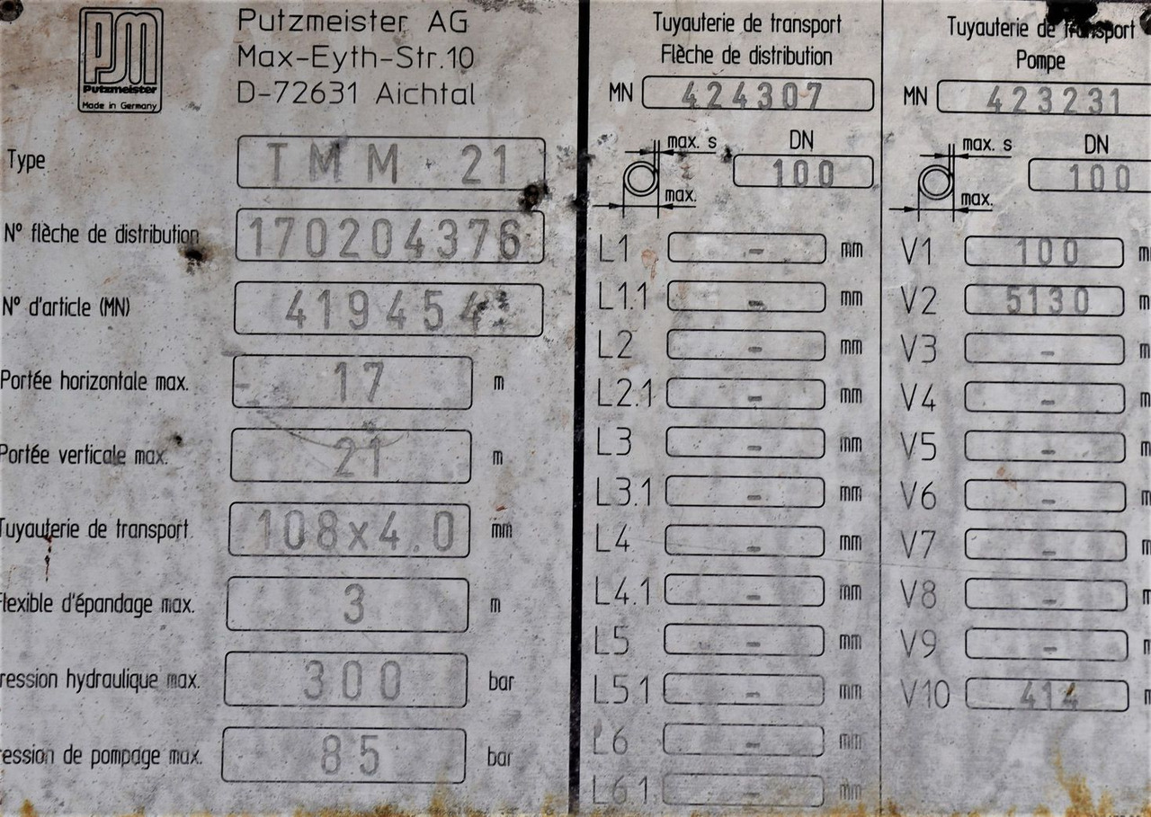 Camion pompe Mercedes-Benz ACTROS 3241* Betonpumpe 21m *8x4 * Top Zustand Mercedes-Benz ACTROS 3241* Betonpumpe 21m *8x4 * Top Zustand: photos 13