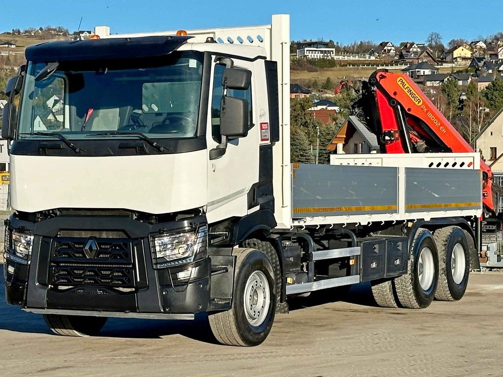 Renault C 380 *PRITSCHE 6,80m * PK 18002-EH C + FUNK*6x4 - Camion grue, Camion plateau: photos 4 Renault C 380 *PRITSCHE 6,80m * PK 18002-EH C + FUNK*6x4 - Camion grue, Camion plateau: photos 4