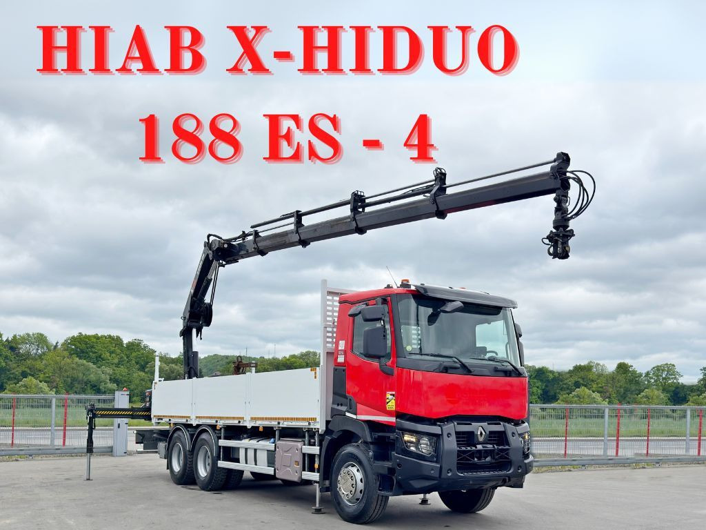 Renault C 430 *HIAB X - HIDUO 188 ES - 4 + FUNK * 6x4 - Camion grue: photos 1 Renault C 430 *HIAB X - HIDUO 188 ES - 4 + FUNK * 6x4 - Camion grue: photos 1
