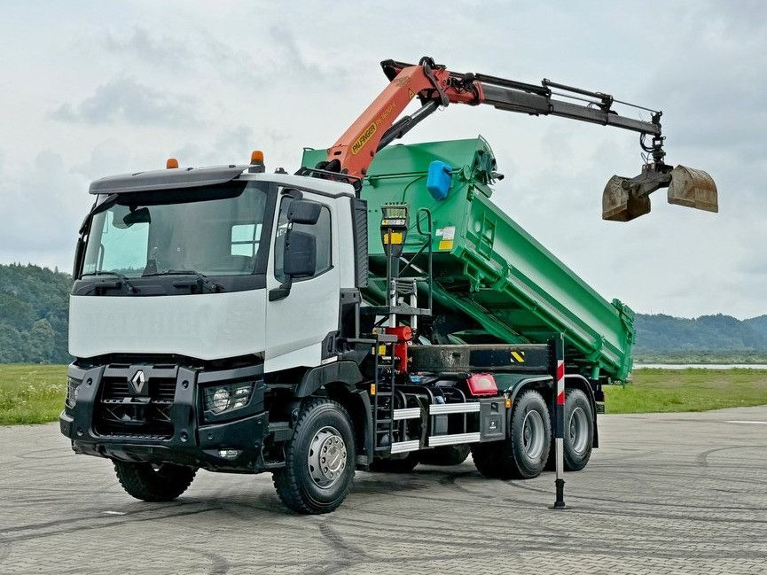 Renault C 430 *KIPPER 5,10 m + PK 16001 - K B* 6x4 - Camion benne, Camion grue: photos 2 Renault C 430 *KIPPER 5,10 m + PK 16001 - K B* 6x4 - Camion benne, Camion grue: photos 2
