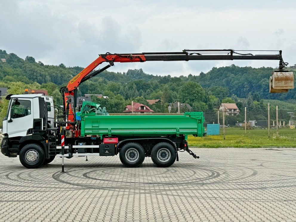 Camion benne, Camion grue Renault C 430 *KIPPER 5,10 m + PK 16001 - K B* 6x4: photos 6