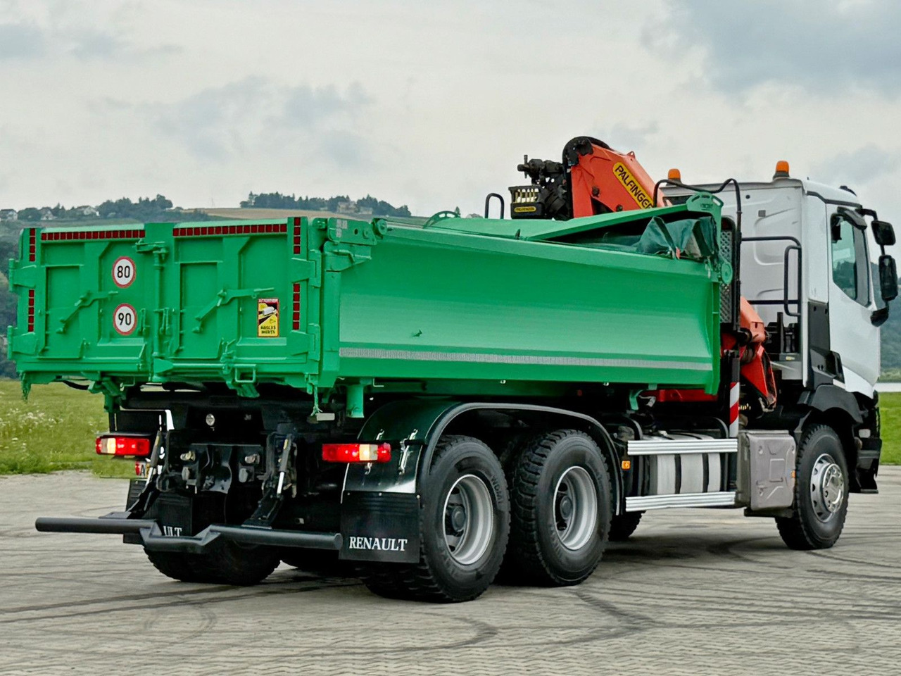Camion benne, Camion grue Renault C 430 *KIPPER 5,10 m + PK 16001 - K B* 6x4: photos 7