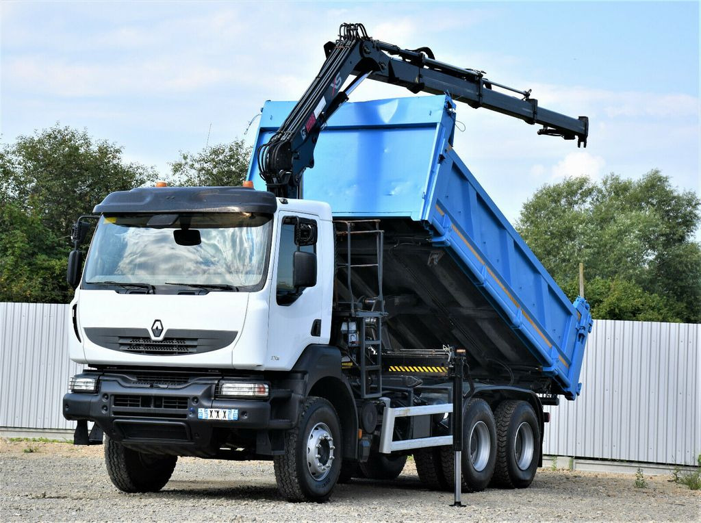 Renault KERAX 370 DXI* HIAB 122B-3 HIDUO/FUNK * 6x4 - Camion benne, Camion grue: photos 1 Renault KERAX 370 DXI* HIAB 122B-3 HIDUO/FUNK * 6x4 - Camion benne, Camion grue: photos 1