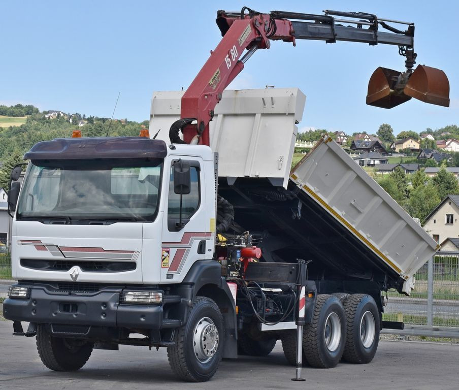 Renault KERAX 420 DXI* HMF 1563 K3 + FUNK/6x4 - Camion benne: photos 3 Renault KERAX 420 DXI* HMF 1563 K3 + FUNK/6x4 - Camion benne: photos 3
