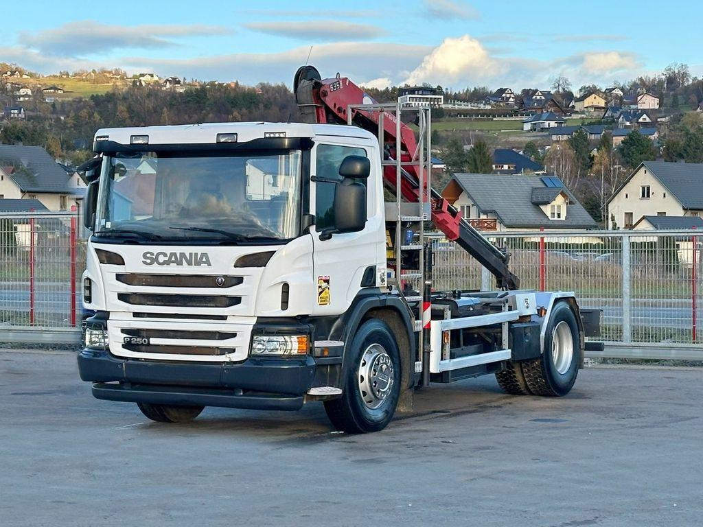 Scania P250* FAHRGESTEL 4,30* HMF 635 K2/FUNK* TOP - Camion grue: photos 2 Scania P250* FAHRGESTEL 4,30* HMF 635 K2/FUNK* TOP - Camion grue: photos 2