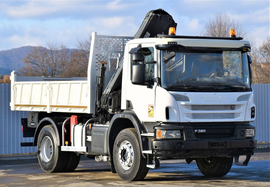 Scania P320 Kipper 3,90m *BORDMATIC*HIAB 122B-2DUO* TOP - Camion grue, Camion benne: photos 3 Scania P320 Kipper 3,90m *BORDMATIC*HIAB 122B-2DUO* TOP - Camion grue, Camion benne: photos 3